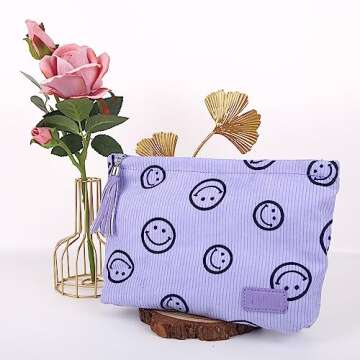Makeup Bag Small Cosmetic Pouch: Cosmetic Bag for Purse - Cute Make up Bags with Tassel - Gifts for ...