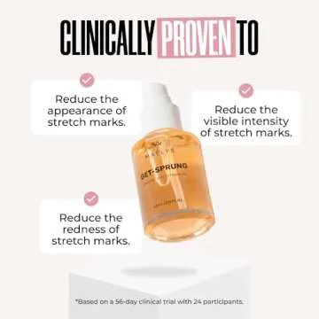MAËLYS Cosmetics GET-SPRUNG Enriched Stretch Mark Oil - Body Oil for Stretch Marks - Fades Appearance & Reduces Visible Intensity
