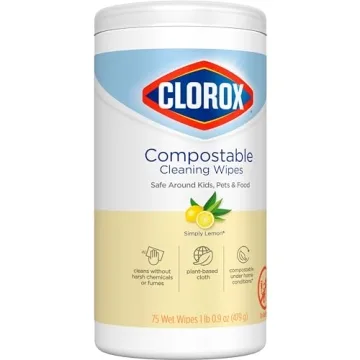 Clorox Compostable Cleaning Wipes - Eco-Friendly Lemon Scent