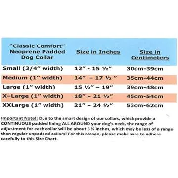 “Classic Comfort Dog Collar” Premium Nylon Neoprene Padded Dog Collar for Small Sized Dog Comfortable Collar for Your Dog by Wagtime Club (Carnation Red) SM