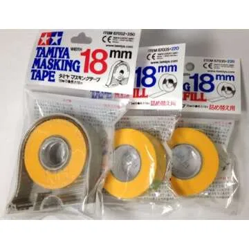 Tamiya 18mm Masking Tape with 2pcs Refill for RC Cars