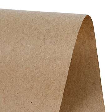 RUSPEPA Brown Kraft Paper Roll - 12 inches x 100 feet - Natural Recyclable Paper Perfect for Crafts,...