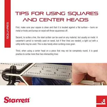 Starrett 12" Steel Combination Square for Precision Work