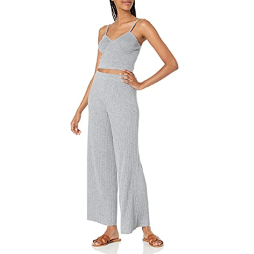 The Drop Catalina Sweater Bralette Heather Grey Snug Fit