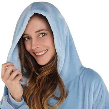 THE COMFY Dream | Lightweight Microfiber Fleece Wearable Blanket, Oversized Design with Hood from Shark Tank, Soft Oversized Pocket Blanket, Warm and Cozy Gifts
