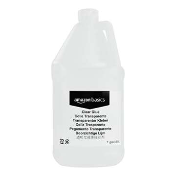 Amazon Basics All Purpose Washable School Clear Liquid Glue - Perfect for DIY Slime, 1 Gallon