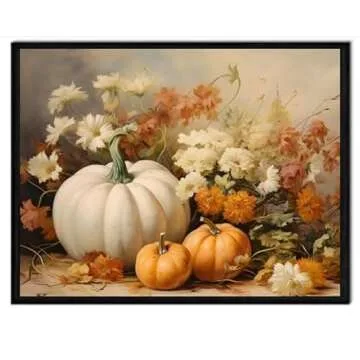 ShopHaven Fall Pumpkin Wall Art, Halloween Wall Decor Art Print, Vintage Autumn Decor, Thanksgiving ...