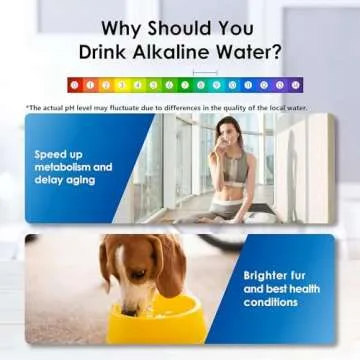 Waterdrop Alkaline Water Filter Dispenser, Large 40-Cup, Healthy, Clean & Toxin-Free Mineralized Alk...