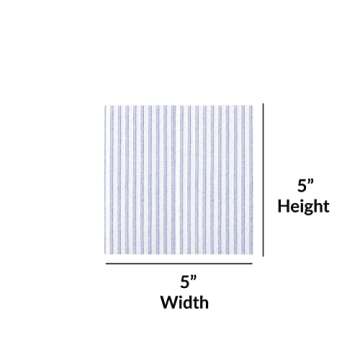 Papersoft Napkins by Vietri Capri Blue Cocktail Napkins, 20-Pack, 10" Square Spunlace for Drinks & P...