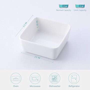 TAMAYKIM 6 OZ Porcelain Ramekins for Any Occasion