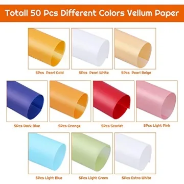 Vibrant Colored Vellum Paper for Easy Crafting