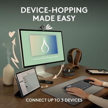 Stylish Logitech Pebble Mouse 2 M350s Bluetooth Lightweight