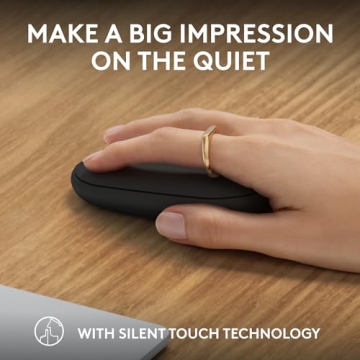 Stylish Logitech Pebble Mouse 2 M350s Bluetooth Lightweight