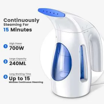 Hilife Handheld Clothes Steamer - 700W Portable Design
