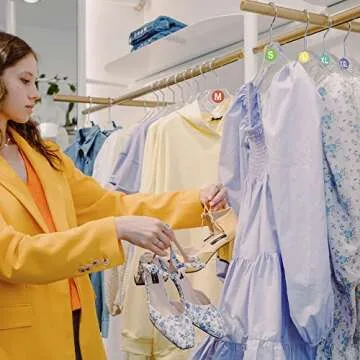 Chewarelly 3500 PCS Colorful Clothing Size Stickers