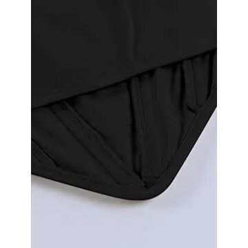 Avanova Women's Sexy Bustier Crop Top Strappy Tie up Shoulder Sleeveless Asymmetrical Clubwear Black Large