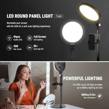 NEEWER Basic 7" Desktop Selfie Light for Video Calls