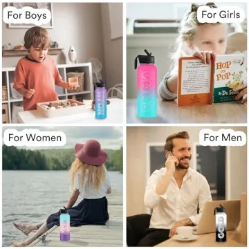 Personalized 32 oz Kids Water Bottle - Insulated & Customizable