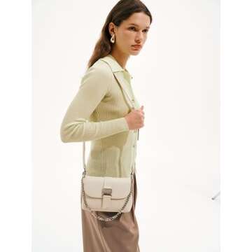 LAFESTIN Split Leather Small Shoulder Bag For Women, Dual Straps For Versatile Styling Women's Cross...