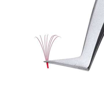 Red Easy Fan Volume Lashes 0.07mm - 15-20mm Mix