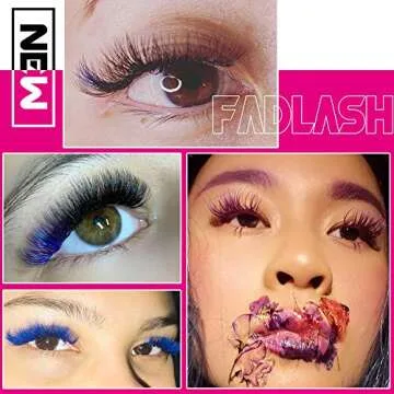 Red Easy Fan Volume Lashes 0.07mm - 15-20mm Mix