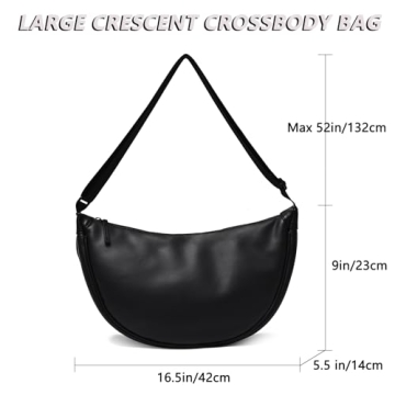 Crescent Bag Crossbody for All - Stylish Lightweight Bag