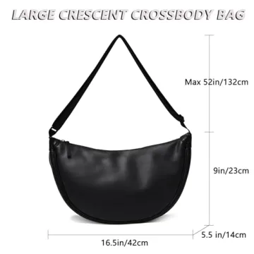 Crescent Bag Crossbody for All - Stylish Lightweight Bag