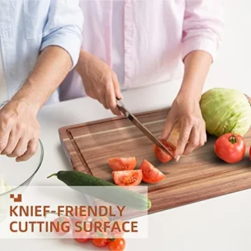 Acacia Wood Cutting Board 20 x 15 with Juice Groove