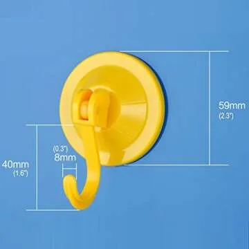 NL HOME Powerful Wreath Hangers for Window or Glass Door