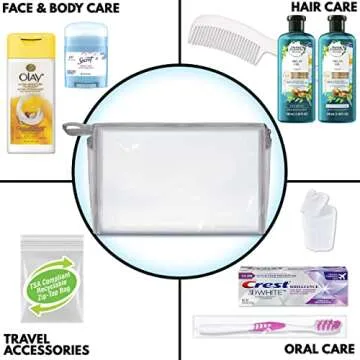 Convenience Kits international 10 PC Deluxe Kit, Featuring: Herbal Essence Argan Oil Hair Care and Body Care Travel-Size Products