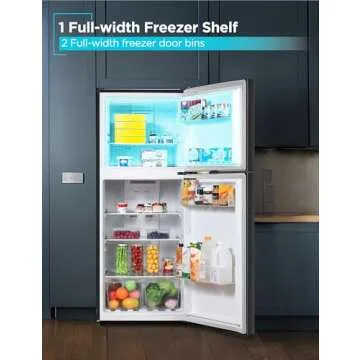 BLACK+DECKER 10 Cu. Ft. Top Mount Refrigerator with Freezer