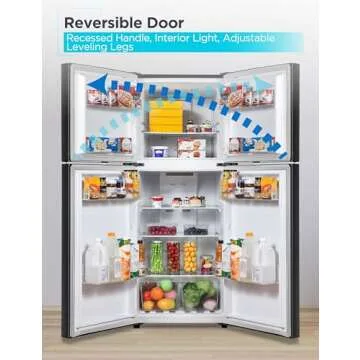BLACK+DECKER 10 Cu. Ft. Top Mount Refrigerator with Freezer