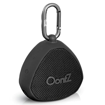 OontZ Clip Portable Wireless Bluetooth Speaker with Carabiner, 12W IPX7 Waterproof Outdoor Travel Sp...