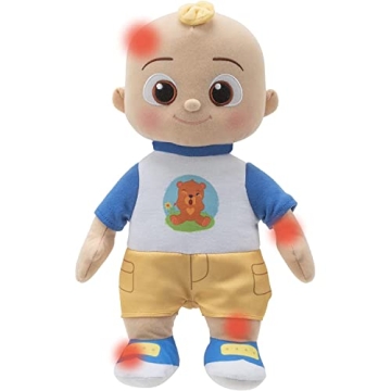 CoComelon Boo Boo JJ Deluxe Feature Plush - Includes Doctor Checkup Bag, Bandages to Care for JJ - 9 Total Accessories - Amazon Exclusive