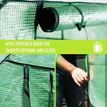 Deluxe Green House 56" Walk-in Greenhouse with Shelves