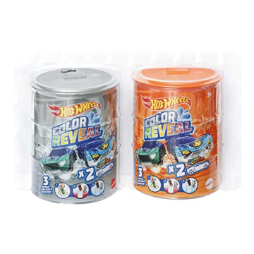 Hot Wheels Color Reveal Multipack with 2 Surprise Cars That Change Deco in Warm & ICY Cold Water, Du...