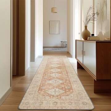 BEIMO Runner Rug 2x8 - Stylish Vintage Tribal Design, Machine Washable