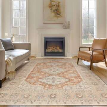 BEIMO Runner Rug 2x8 Vintage Tribal Design & Washable