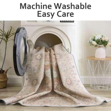 BEIMO Runner Rug 2x8 Vintage Tribal Design & Washable