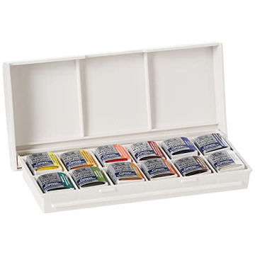 Winsor & Newton Cotman Watercolor Set, 12 Half Pans