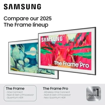 Samsung 43-Inch The Frame QLED TV - Artful Design & AI Tech