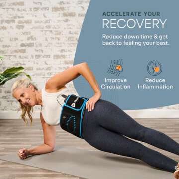 Lifepro Red Light Therapy Belt - Near Infrared Light Therapy & Red Light Therapy for Body, Relaxing Muscle, Inflammation, Improve Circulation - Infrared Therapy or Infrared Light Therapy Device