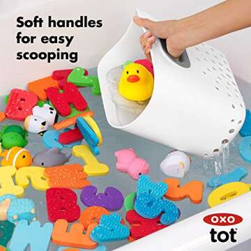 OXO Tot Stand Up Bath Toy Storage – Gray