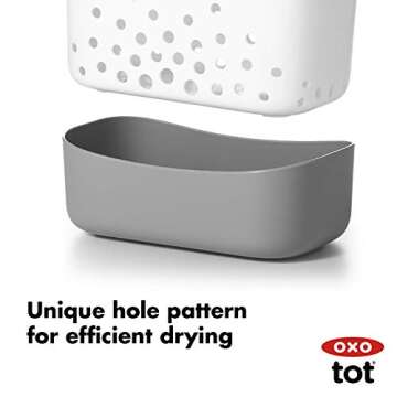 OXO Tot Stand Up Bath Toy Storage – Gray