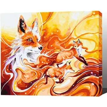 3-22-22 Flow Technique on Canvas PBN