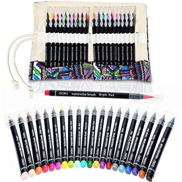 Watercolors & Brush Pens