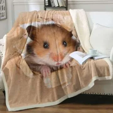 Hamster Shaped Blanket Comforter Quilt