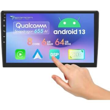 Wireless carplay Dash with 10inch touch screen