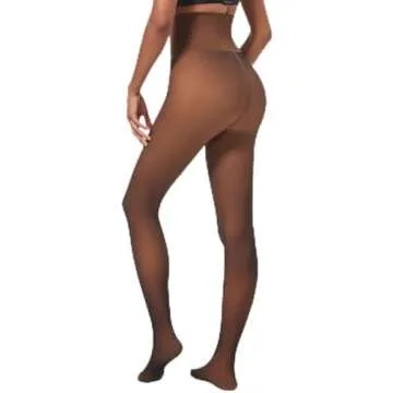 Dark Skin Friendly Fleece Lined Tights