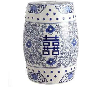 Charming Chinoiserie Garden Stools